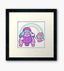 kirby and the rainbow curse Framed Print