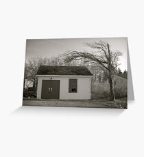 Wind Blown - B&W Greeting Card