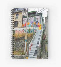 Keyboard Stairway Spiral Notebook