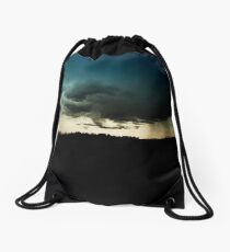 Storm Over Stoney Indian Reserve Drawstring Bag