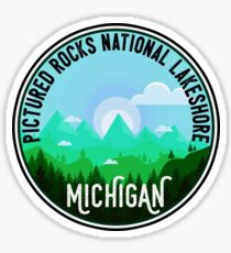Pictured Rocks National Lakeshore Michigan Sticker