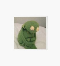 sad kermit Art Board