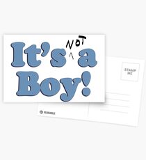 it's not a boy Postcards