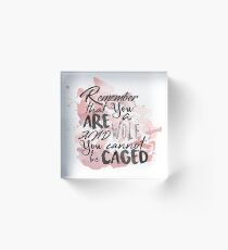 A Court of Wings and Ruin: You are a wolf... Acrylic Block