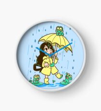 Best Frog Girl Clock