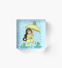 Bestes Frosch-Mädchen Acrylblock