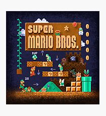 Mario Super Bros Photographic Print