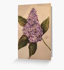 purple lilac Greeting Card
