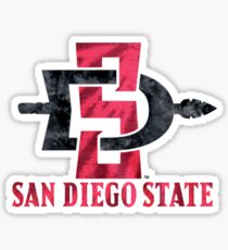 San Diego State University Tie Dye Design Sticker