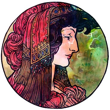 Artwork thumbnail, Belle Art Nouveau Lady by heartsake