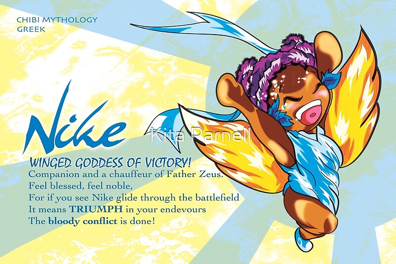 nike-chibi-mythology-greek-greeting-cards-by-kita-parnell-redbubble