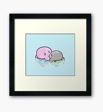 Kirby: Swim Framed Print
