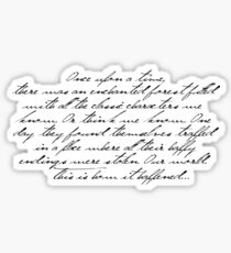 Once Upon a Time Sticker