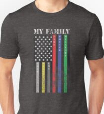 My Family, Support Services Flag Unisex T-Shirt