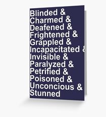 Blinded & Etc. Greeting Card