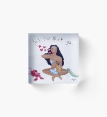 #LT$G (let bad things go zen) Acrylic Block