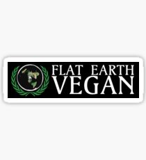 Flat Earth Vegan Sticker