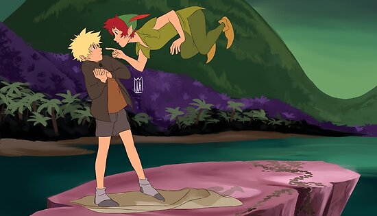 "Kiribaku || Peter Pan AU " Poster by zzaca | Redbubble