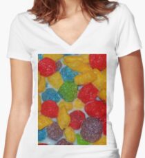 Tasty Cereal Women's Fitted V-Neck T-Shirt