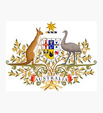 Australia Coat of Arms Photographic Print
