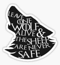 One Wolf Sticker