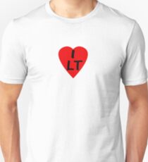 I Love Lithuania - Country Code LT T-Shirt & Sticker Unisex T-Shirt