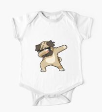 Dabbing Pug Funny - Dog Lovers One Piece - Short Sleeve