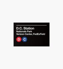 Washington D.C. Pro Sports Subway Sign Art Board