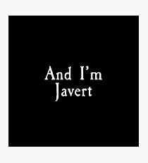 Lámina fotográfica Les Miserables - Y yo soy Javert