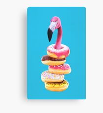 A Famished Flamingo Canvas Print