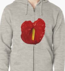 Anthurium Zipped Hoodie