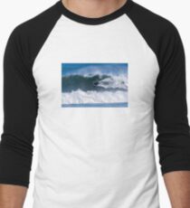 Bodyboarder in action Men's Baseball ¾ T-Shirt