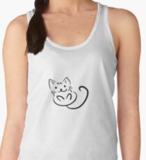 Cute Cat Drawing Women's Tank Top