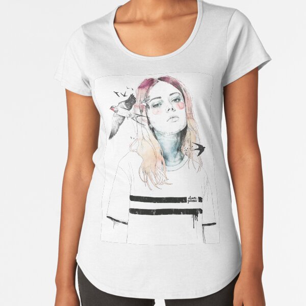 TAKE OUT YOUR BIRDS Premium Scoop T-Shirt