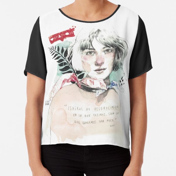 THE SPIRAL elenagarnu Chiffon Top