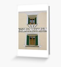 Pontresina Windows Greeting Card