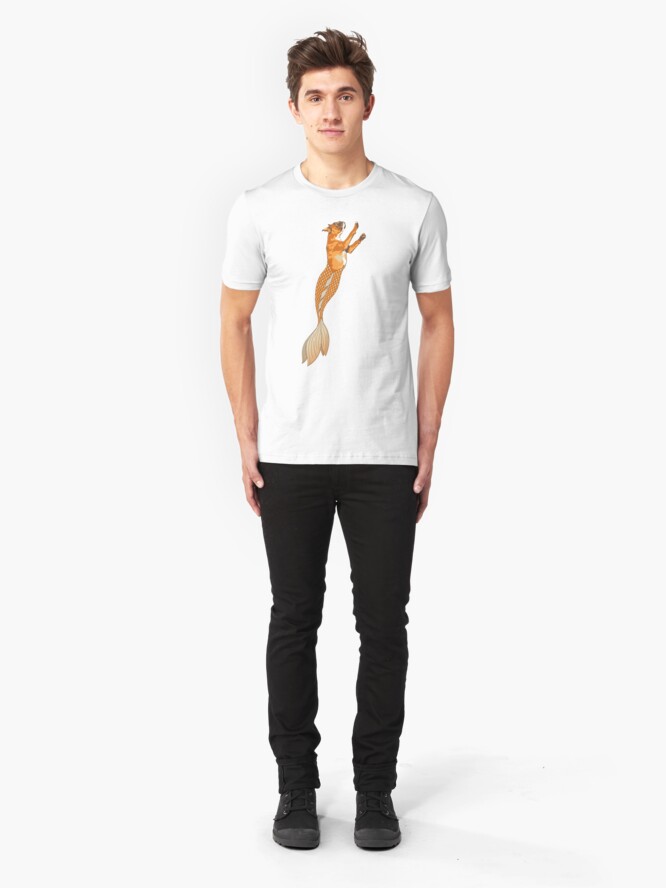 Alternate view of Ginger the Boxer Merpup Slim Fit T-Shirt