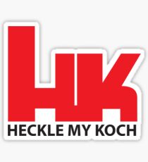 Heckle My Koch Sticker