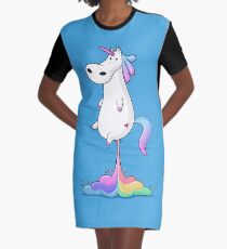 Einhorn Furz T-Shirt Kleid