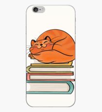 Mit Büchern und Katzen Das Leben ist süß iPhone-Hülle & Cover