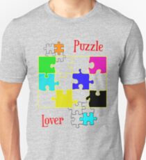 Puzzle Lover (red) Unisex T-Shirt