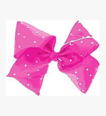 Pink Pink Bow Photographic Print