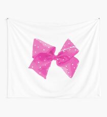 Pink Pink Bow Wall Tapestry
