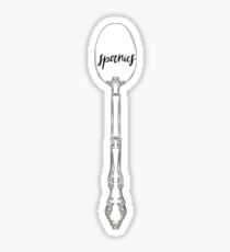 Spoonies Design Sticker