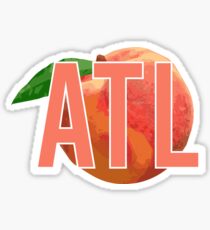atl peach Sticker
