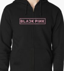 Sudadera con capucha y cremallera Logotipo Blackpink - Rosa