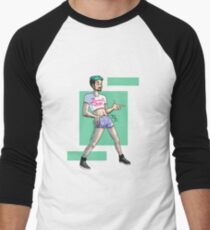 Jacksepticeye Dream Daddy Crop Top & Flamingo Shorts Baseball ¾ Sleeve T-Shirt