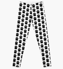 Splatter Paint Paw Print Leggings
