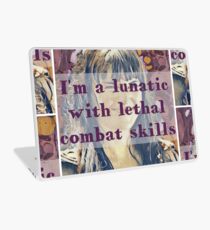 Lunatic with Combat Skills Laptop Skin