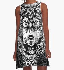 Wolf A-Linien Kleid